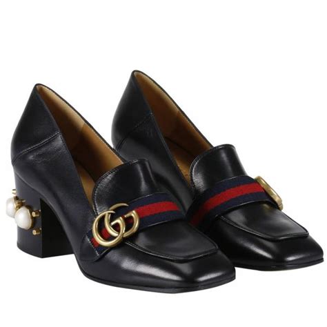 scarpe gucci donna velluto e cuoio tacco alto bamboo|Scarpe col tacco GUCCI da Donna .